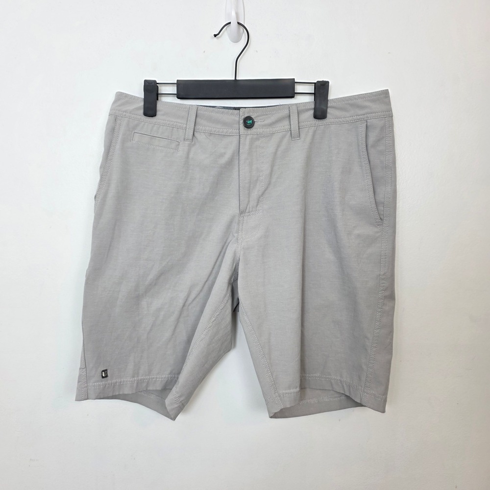 Linksoul Boardwalker Grey Performance Golf Shorts Men 34 Repreve Stretch Outdoor
